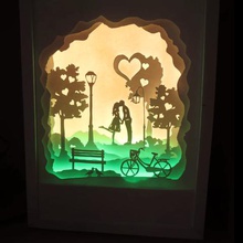 3d resim Gece Işığı sanat 3d print model - Mito3D
