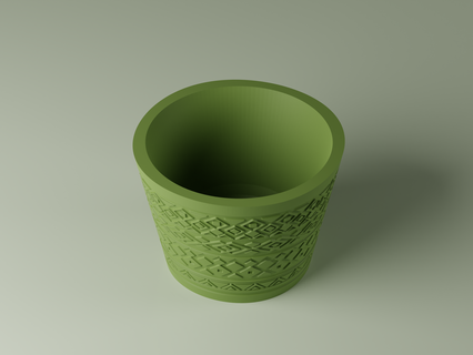3d plantador maceta 3 boho geométrico planta florero flor decoración vaso naturaleza regalo 3d print model - Mito3D