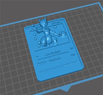3d Pokémon Karte mewtwo Pokémon Karten mewtwo Spielzeuge Spiel Kinder Harz Beste Preis drucken Ort 3d print model - Mito3D