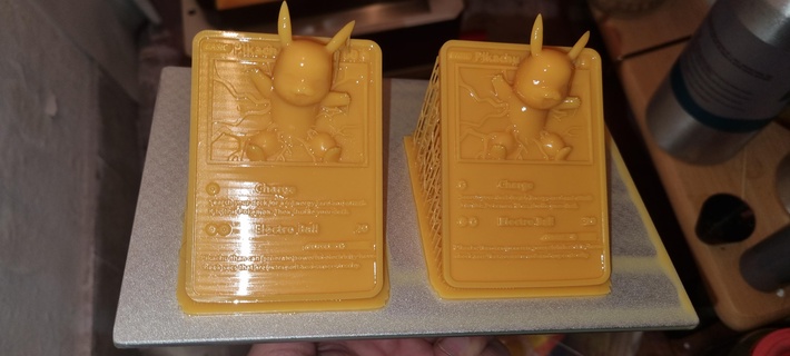 3d pokemon tarjeta Pikachu tarjetas juguetes juego niños resina precio impresión sitio 3d print model - Mito3D