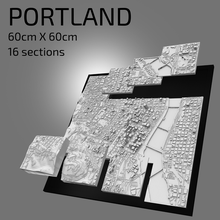 3d portland digitale File stl file carta geografica città arte stampato punto riferimento modello orizzonte architettura 3d print model - Mito3D