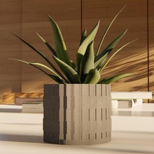 3d pot texture home flowerpot succulent plant decoration pots 3d print model - Mito3D