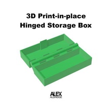 3d print in place incernierato Conservazione scatola contenitore 3d print model - Mito3D