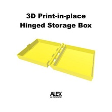 3d print in place incernierato Conservazione scatola contenitore 3d print model - Mito3D