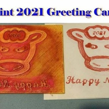 3d print 2021 greeting card model cake 3d_printing 3d print model - Mito3D