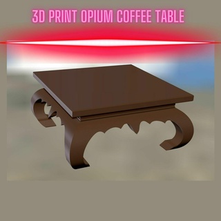 3d impressão café tabela ópio casa deco presente criador 3d print model - Mito3D