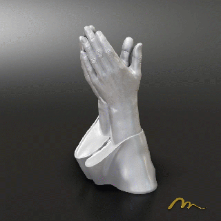 3d print hands praying vase hand flower decoration body pot pose art design gift unique flowerpot 3d print model - Mito3D