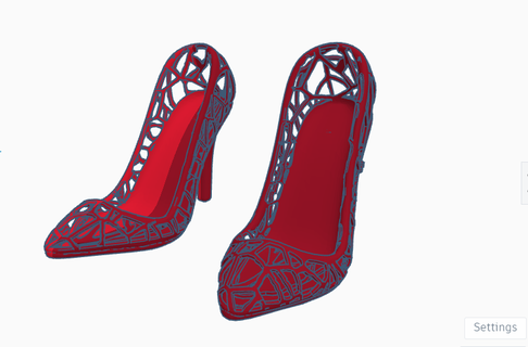 3d print heels size 65-7 female  3d print model - Mito3D