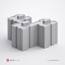 3d Yazdır minyatür bina rb sp md 001 mimari yazdırılabilir model ev Kent kentsel stl 3dprint 3dmodel yapı pencere Sanayi dış modüler 3dasset kapı sokak 3d print model - Mito3D
