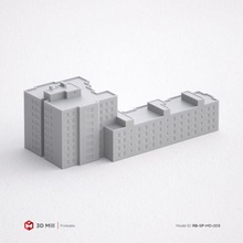 3d Yazdır minyatür bina rb sp md 003 mimari yazdırılabilir model ev Kent kentsel stl 3dprint 3dmodel yapı pencere Sanayi dış modüler 3dasset kapı sokak 3d print model - Mito3D