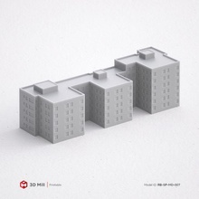 3d Yazdır minyatür bina rb sp md 007 mimari yazdırılabilir model ev Kent kentsel stl 3dprint 3dmodel yapı pencere Sanayi dış modüler 3dasset kapı sokak 3d print model - Mito3D