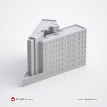 3d Yazdır minyatür bina rb sp md 010 mimari yazdırılabilir model ev Kent kentsel stl 3dprint 3dmodel yapı pencere Sanayi dış modüler 3dasset kapı sokak 3d print model - Mito3D