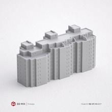3d Yazdır minyatür bina rb sp md 017 mimari yazdırılabilir model ev Kent kentsel stl 3dprint 3dmodel yapı pencere Sanayi dış modüler 3dasset kapı sokak 3d print model - Mito3D