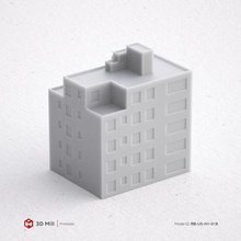 3d Yazdır minyatür bina rb us ny 019 mimari yazdırılabilir model ev Kent kentsel stl 3dprint 3dmodel yapı pencere Sanayi dış modüler 3dasset kapı sokak 3d print model - Mito3D