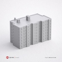 3d Yazdır minyatür bina rb us ny 040 mimari yazdırılabilir model ev Kent kentsel stl 3dprint 3dmodel yapı pencere Sanayi dış modüler 3dasset kapı sokak 3d print model - Mito3D