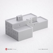 3d Yazdır minyatür bina rb us ny 047 mimari yazdırılabilir model ev Kent kentsel stl 3dprint 3dmodel yapı pencere Sanayi dış modüler 3dasset kapı sokak 3d print model - Mito3D