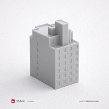 3d Yazdır minyatür bina rb us ny 060 mimari yazdırılabilir model ev Kent kentsel stl 3dprint 3dmodel yapı pencere Sanayi dış modüler 3dasset kapı sokak 3d print model - Mito3D