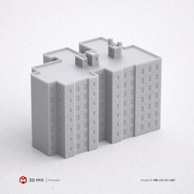3d Yazdır minyatür bina rb us ny 087 mimari yazdırılabilir model ev Kent kentsel stl 3dprint 3dmodel yapı pencere Sanayi dış modüler 3dasset kapı sokak 3d print model - Mito3D