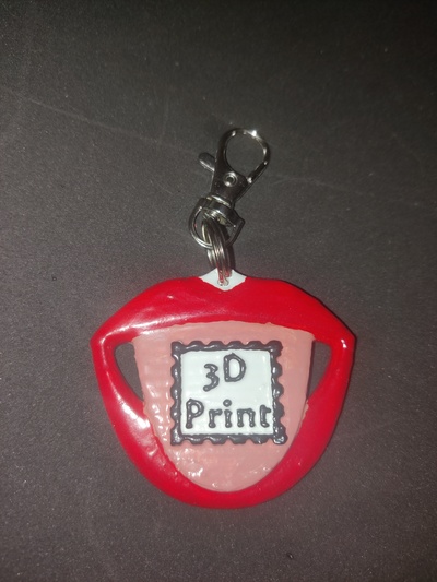 3d impression goût porte clés llavero 3dprint impresion3d acide libre stl 3d print model - Mito3D