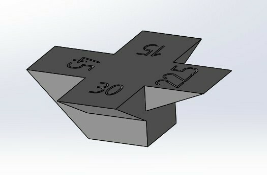 3d print test cube overhang printable printer printing tests 3D print model - Mito3D