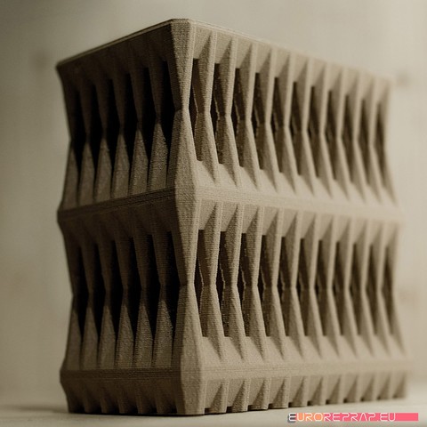 3d printable architectural exhibition model 02 architecture printed building facade fasade house masterpiece art design mockup futuristic modern monument promotion 3D print model - Mito3D