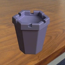 3d printable ashtray plastic design stl printer smoke 3d print model - Mito3D