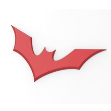 3d imprimible de batman más allá emblema traje cosplay varios el logotipo dc los cómics la impresión prop réplica bate 3d print model - Mito3D