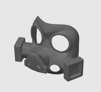 3d printable gas mask cosplay 3d print model - Mito3D