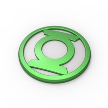 3d imprimable green lantern emblème divers jouet d'impression film l'emblème logo symbole la bande dessinée dc lanterne vert greenlantern 3d print model - Mito3D