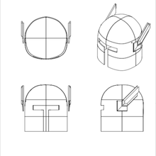 3d printable helmet fashion 3d print model - Mito3D