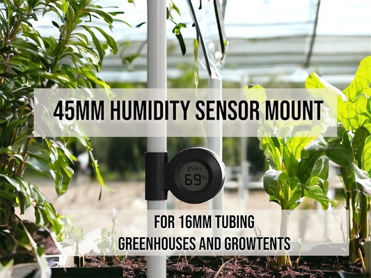 3d printable humidity sensor mount 45mm thermometer hygrometer combo - perfect greenhouses & grow tents printing gardening greenhouse accessories tent tools control plant care diy garden tech eco-friendly sustainable farming indoor precision agriculture health monitor print farm aid innovation soil moisture climate 3d print model - Mito3D