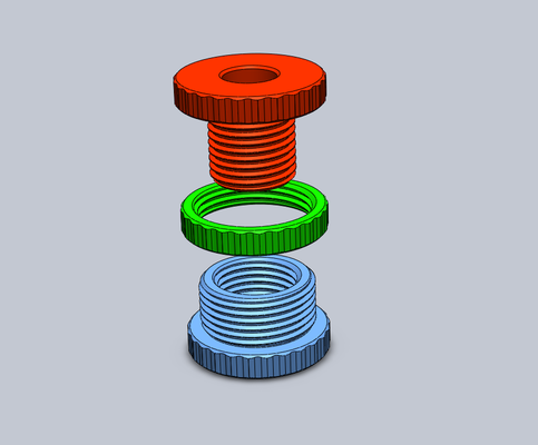 3d imprimible interactivo juguete three piece conectable conjunto hands on jugar juego educativo juguetes creativo stl archivos 3d print model - Mito3D