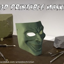 3d imprimíveis de máscara a moda o dia das bruxas brinquedo arte 3d print model - Mito3D