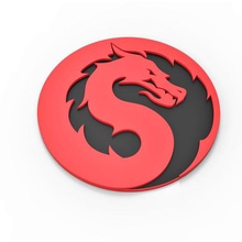 3d imprimable mortal kombat 2021 logo divers symbole de dragon film mortel mortalkombat d'impression jouet signe l'emblème 3d print model - Mito3D