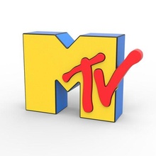 3d druckbar Musik Fernsehen Logo mtv Emblem Spielzeug drucken 3d print model - Mito3D