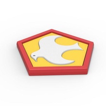 3d druckbar Friedensstifter Emblem Logo dc Symbol Comics Spielzeug 3d print model - Mito3D