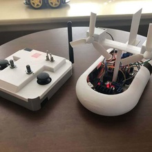 3d printed arduino rc airboat controller game r c vehicles boat radio control 3d print model - Mito3D