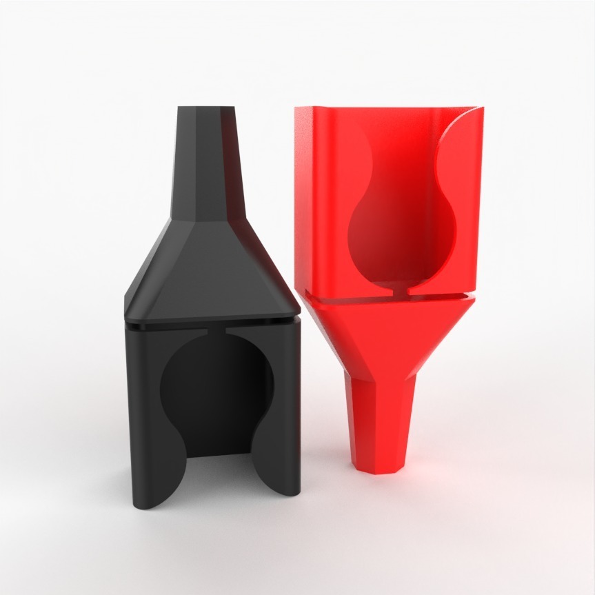 3d impresso garrafa funil cafajeste galo 3D print model - Mito3D