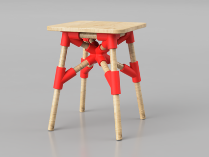 3d gedruckt Stuhl DIY Spielzeug Möbel 3d print model - Mito3D