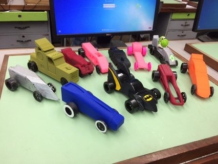 3d printed co2 car project - year 2 co2car dragster engineering 3d print model - Mito3D