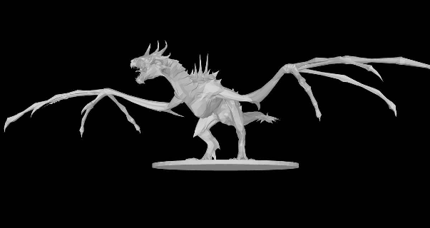3d impresso Dragão fumaça 3dprinted dragão fantasia criaturas míticas feito mão faça imprimível alfinete escultura decoração casa secretária escritório presentes únicos 3dprinting dragonart 3d print model - Mito3D