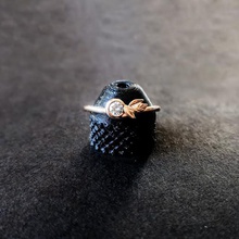 Impreso en 3d de compromiso anillo oro la joyería el diamante diy sketch 3d print model - Mito3D