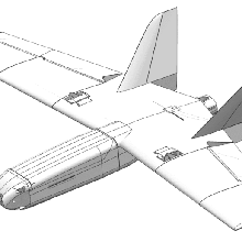 3d gedruckt fpv Nano Kobold Flügel Modell Flugzeug 3d print model - Mito3D