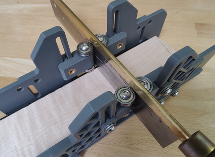 3d printed fret slotting mitrebox Tools guitar template diy luthier tool 3d print model - Mito3D
