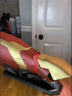 3d printed iron man gauntlet - fully transformable interactive mk 42 inspired iron man tony stark gauntlet cosplay superhero 3d printed interactive transformable costume wearable tech comic book repulsor technology marvel collectible armor fan art diy sci-fi handcrafted maker  3d print model - Mito3D