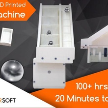 3d printed marble machine maher soft game mechanical toys onshape nosupport toy mahersoft indiegogo indie3dprinter fun fdm cura cooldesign ballbearing art 3dprinter 3dprinting 3d print model - Mito3D