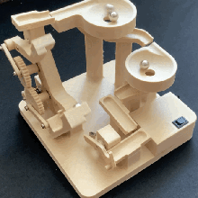 3d impresso mármore gadget bola rolamento motor escultura engrenagem Duplo solta engrenagens máquina aço 3d print model - Mito3D