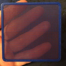 3d basılı örgü çarşaf araç 2dart 2d Sanat 3dprintable 3dprinting Deney deneysel hayran yanılsama multi color renkli reddit waffle arabası baskı 3d print model - Mito3D