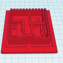 3d basılı Minecraft kale öğretir çevre alan tasarım projesi makeredchallenge2 matematik 3d print model - Mito3D