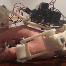 3d printed powered exoskeleton hands upgrade v2 gadget robotics robots 3dprintit 3d print model - Mito3D